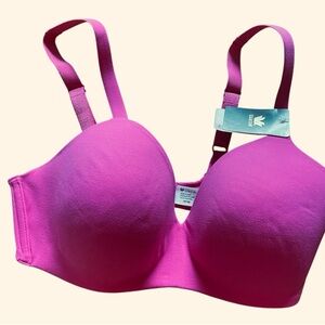 NWTS! Wacoal Women's Vibrant Pink Perfect Wire Free T-Shirt bra SZ 34 D